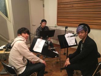 レコーディングスタジオにて