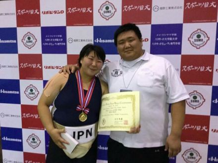 ６月のアスリートママは、女子相撲・今日和選手のお母さま、今幸子さん