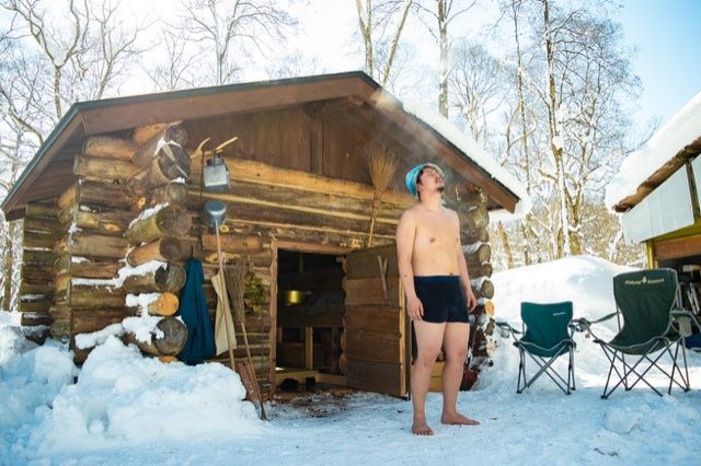 フィンランド式のサウナでいい汗を！