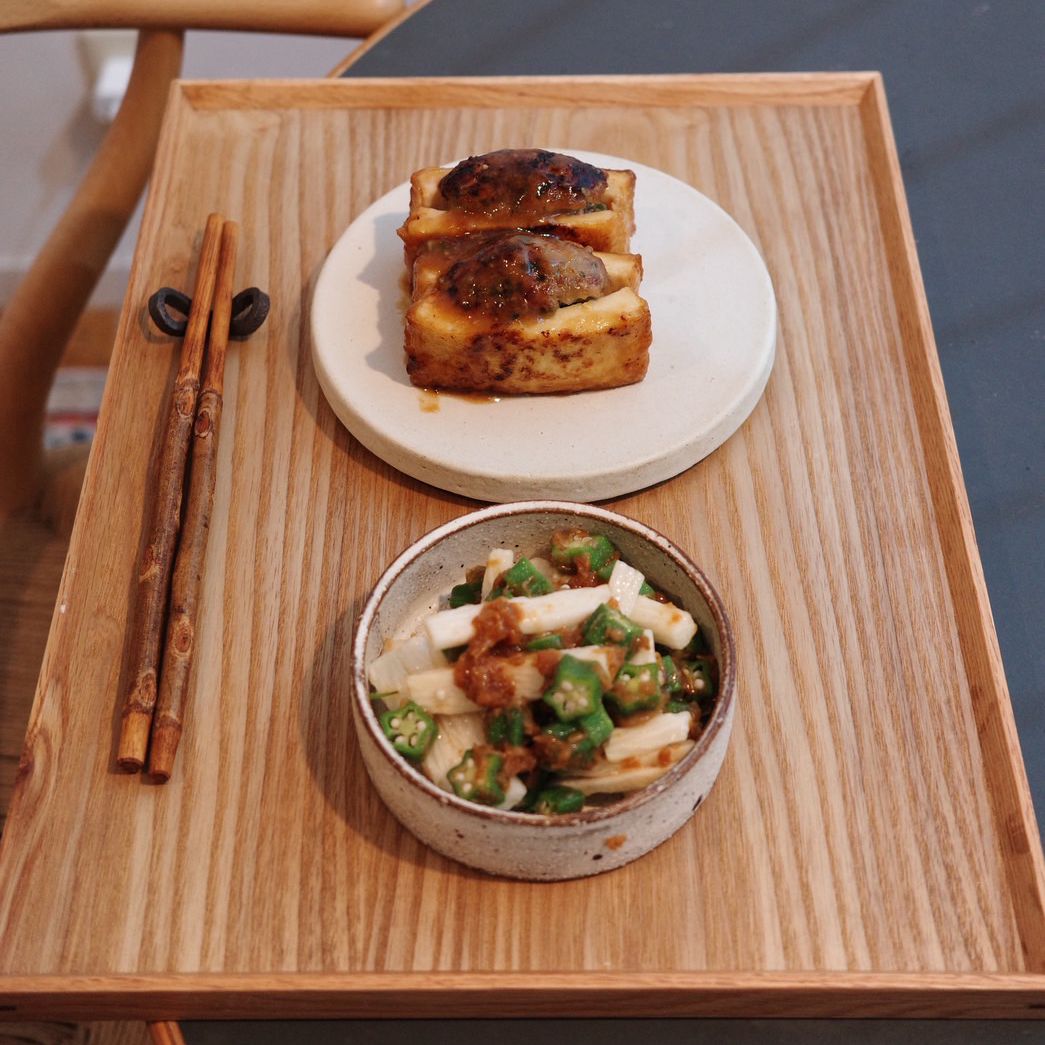 厚揚げ餃子、オクラと長芋のさっぱり梅肉和え（2025年6/6（金）放送）