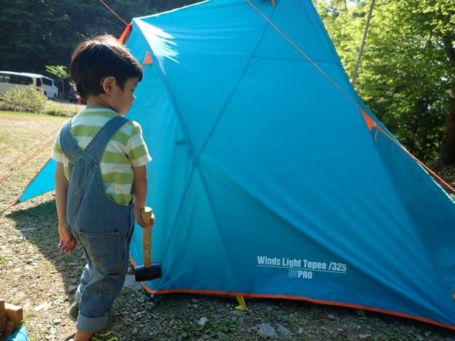 今日はテントに注目！