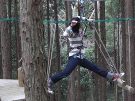 フォレストアドベンチャーでターザン気分！