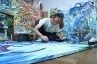 ウォールアート作家 Happyといろさん