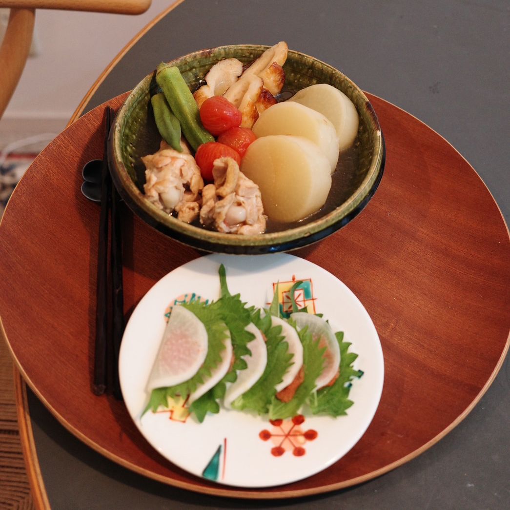 夏大根の冷やしおでん、大根の大葉明太子挟み（2024年9/27（金）放送）