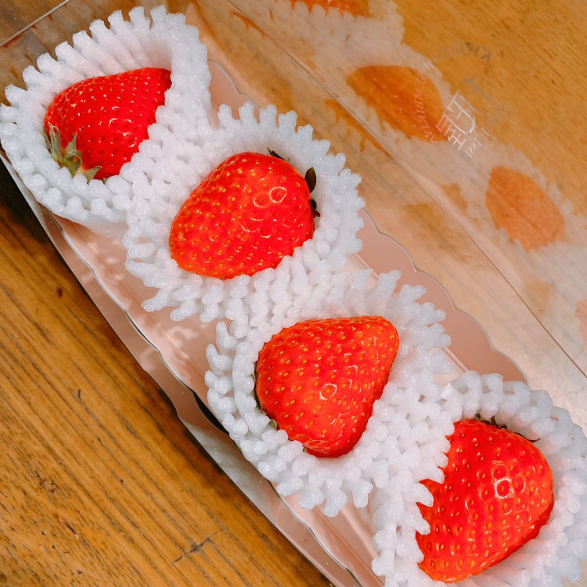 入院中に大きいイチゴをもらった～！