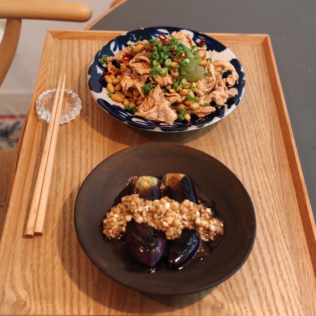 茹で豚と刺身こんにゃくの四川風、なすのネギとごまたっぷり中華風だれ（2024年6月21日（金）放送）