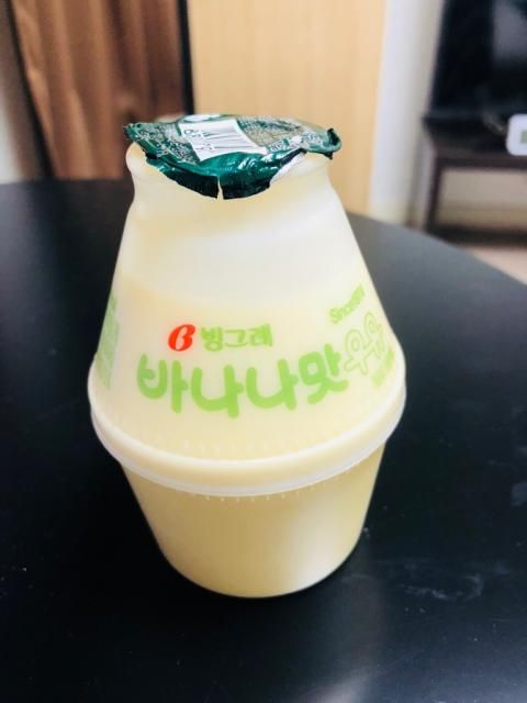 今日の1コマは「バナナ牛乳（バナナウユ）」