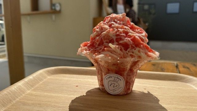 第124回「いちごの”かき氷”ならぬ、100％”削りいちご”？！」