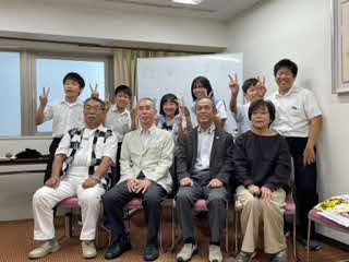 浜田市立弥栄中学校２年生と近畿弥栄会・近畿島根県人会との交流会 ／ 近畿島根県人会