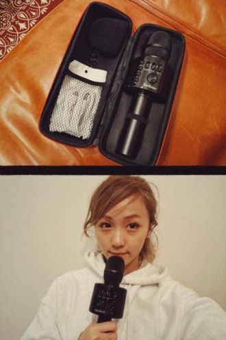 ラジオでインスタは、カラオケマイク！