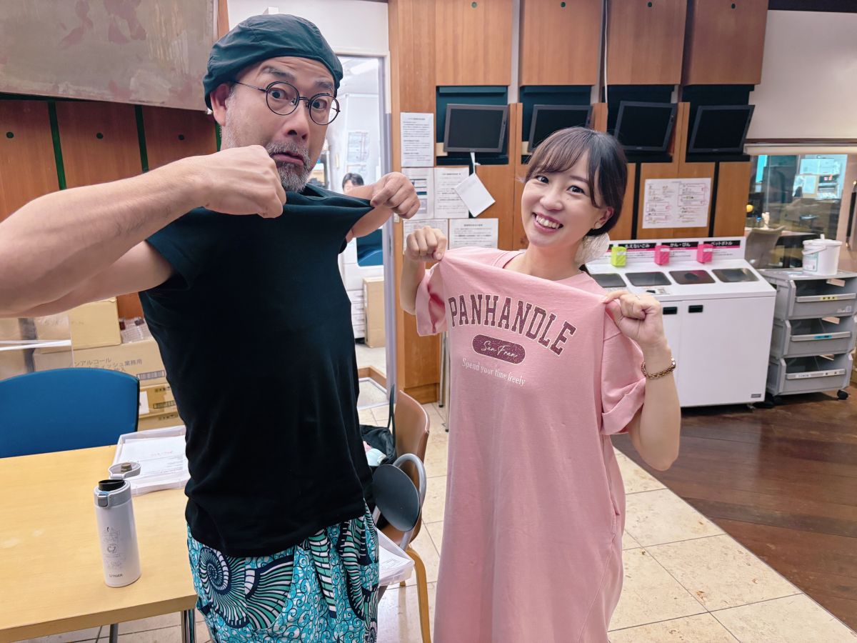 Tシャツの文字が気になる・・・?