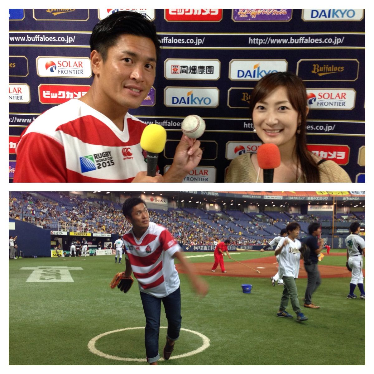 始球式でハプニング!!!!!!!