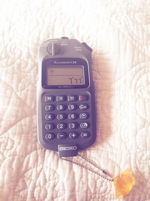 今日の1コマは「ストップウォッチ」