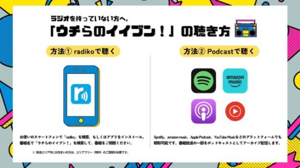 ウチらのイイブン！の聴き方