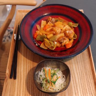 簡単酢豚パイナップル入り、給食の「春雨の酢の物（2024年7月12日（金）放送）