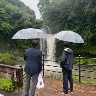 #244「『道の駅慈恩の滝くす』にて」