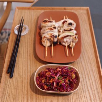 タンドリー焼き鳥、紫キャベツと人参・胡桃のコールスロー（2024年7/19（金）放送）