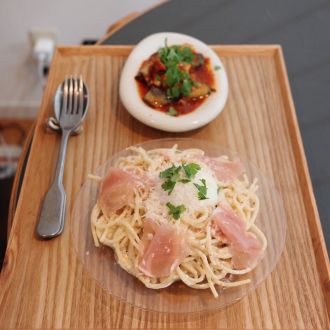 冷製温玉カルボナーラ、茄子のリコッタチーズ巻き（2025年8/1（金）放送）