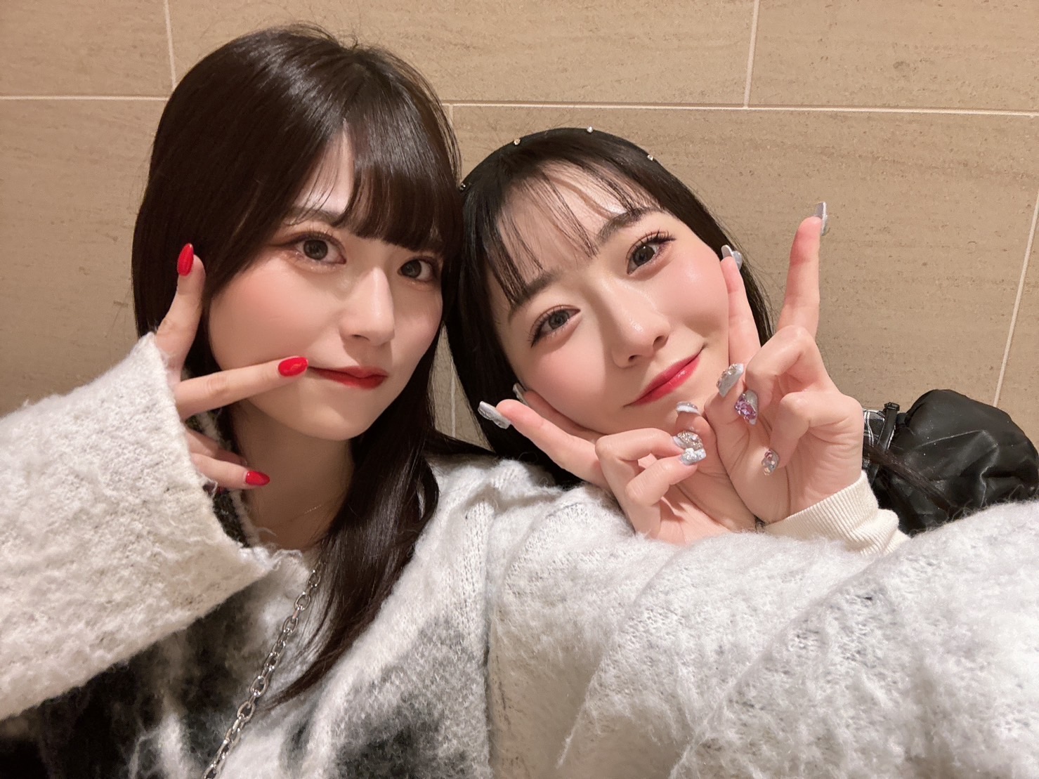 FRUITSZIPPER 真中まなu0026月足天音 ペアチェキ 撮り下ろしチェキ