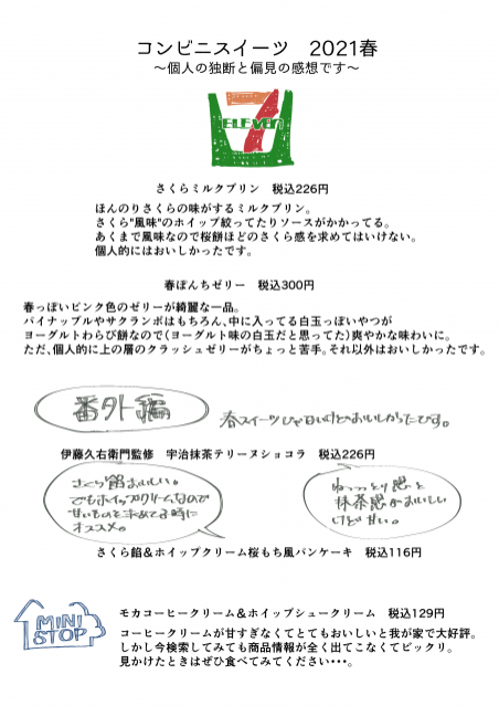 4月8日（木）担当：浦朋恵