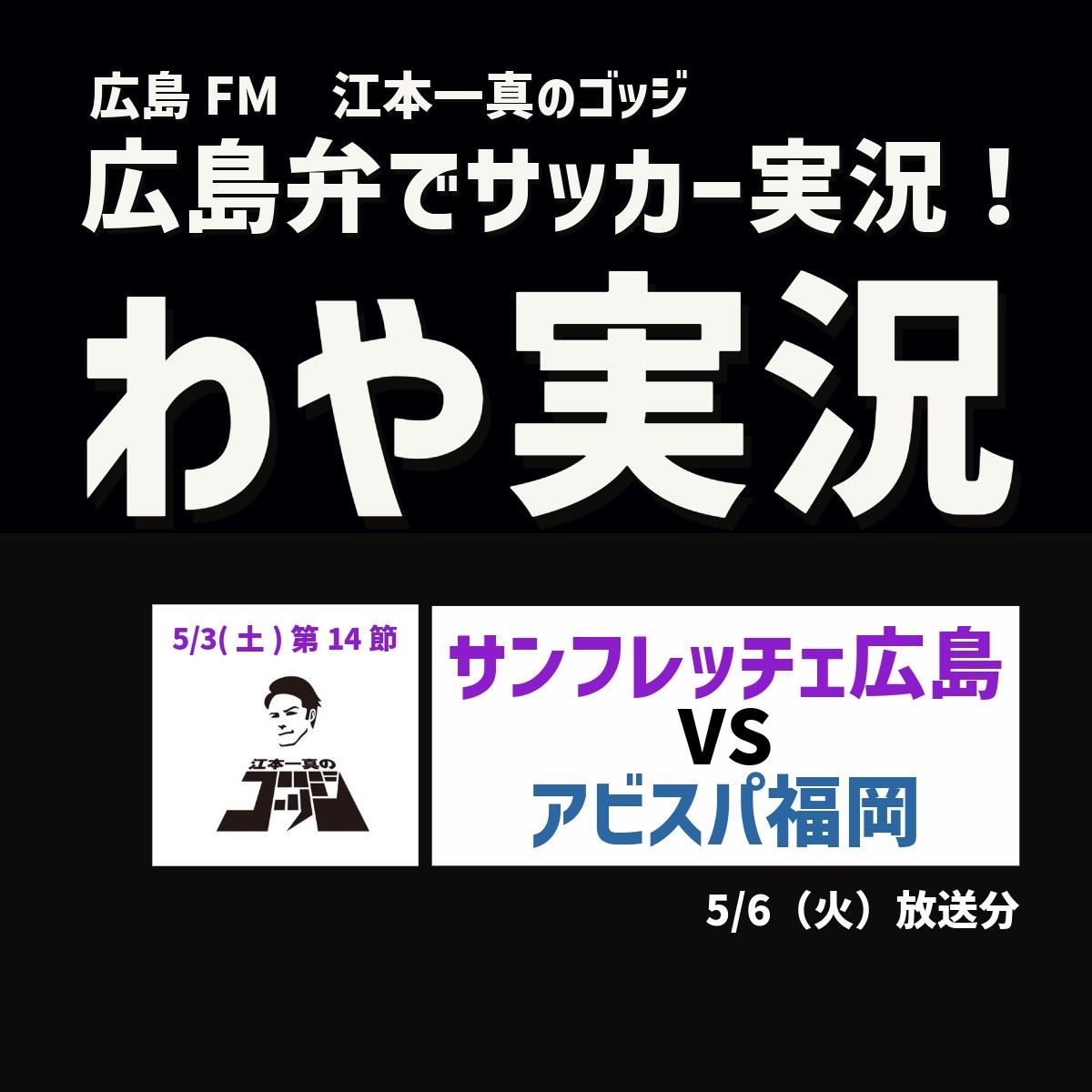 J1 第14 節　サンフレッチェ広島VSアビスパ福岡戦　