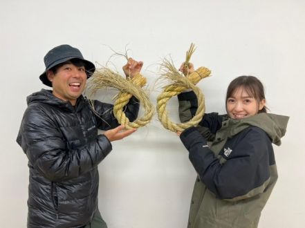 2023/12/24　里山で作る、しめ縄づくり！