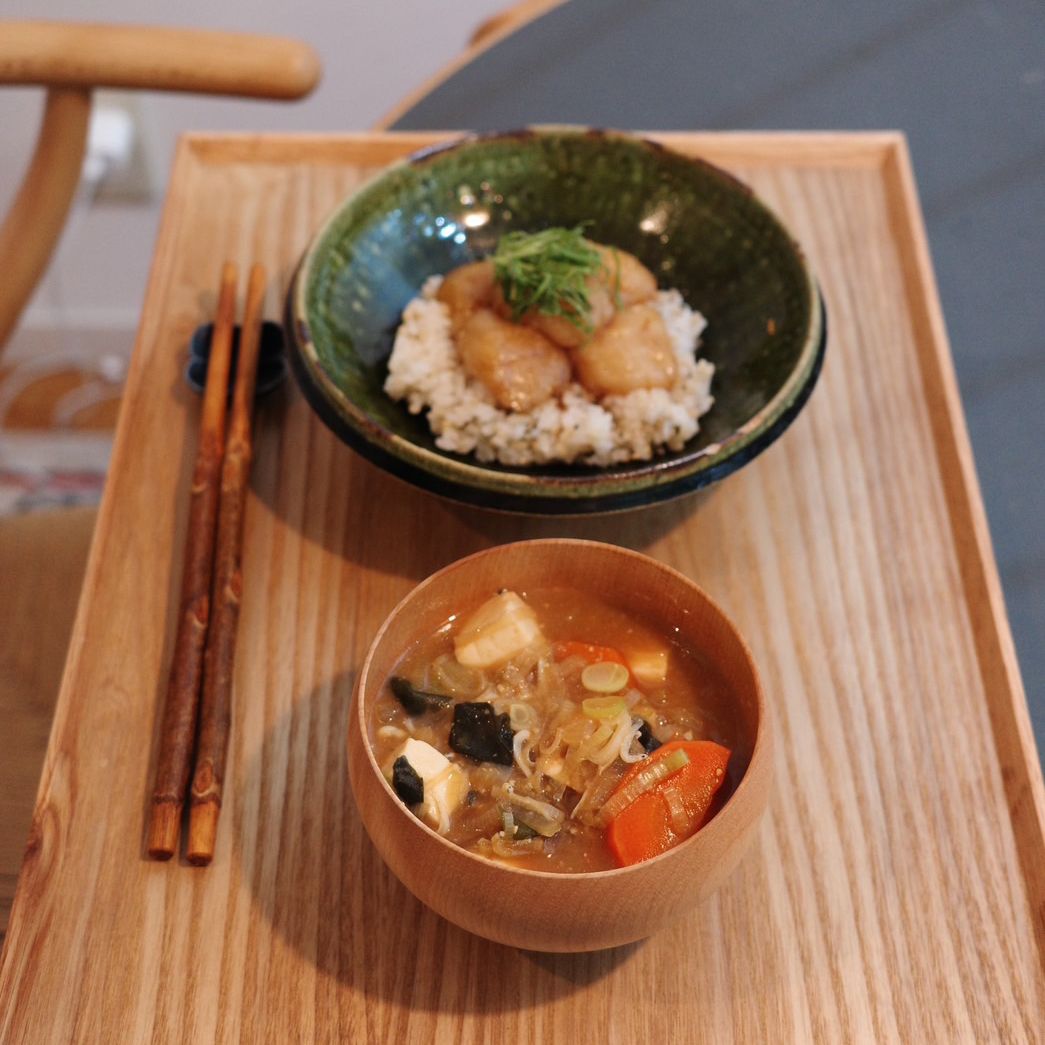 ほたて貝柱のゴマ漬け丼、どろめ汁＠倉敷市学校給食（2025年3/28（金）放送）