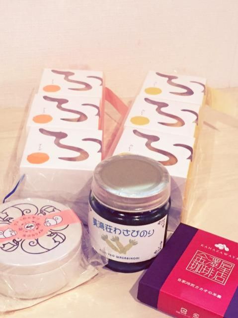 今日の1コマは「石川旅行のお土産」