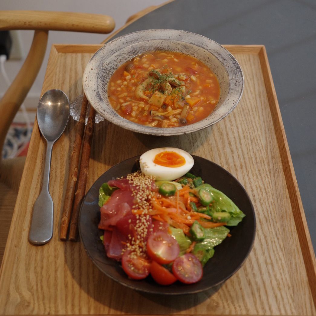 『食べるもち麦スープ、オクラとマグロ中華風サラダ』（2026年1/30（金）放送）