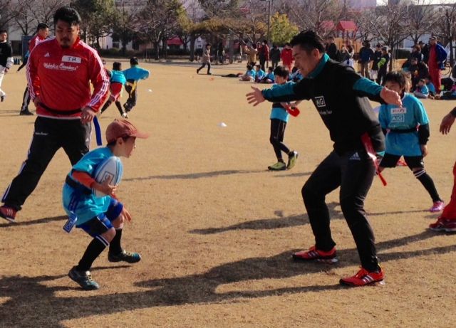 タグラグビー教室へ行ってきました！