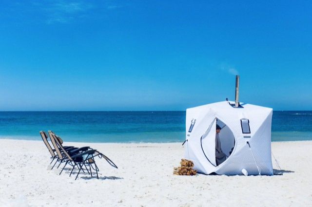 「テントサウナ」