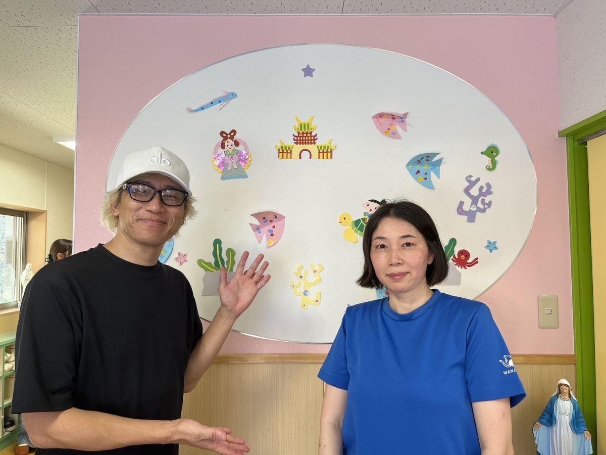 「海の星幼稚園」主幹保育教諭・三笠真由美 先生に、 地震があった時のこと、伝えたいこと、などお話を伺いました。