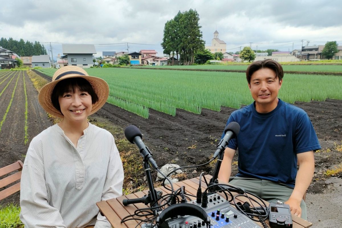 2025年8月奥山新太郎さん（ねぎ、里芋）