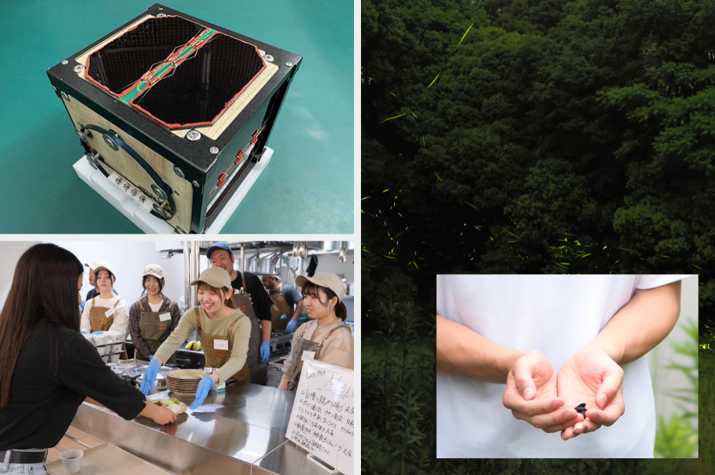 世界初の木造人工衛星 / 大学の学食を学生主体で運営「学食プロジェクト」 / ホタルが棲みやすい環境を整える「ホタル恋プロジェクト」