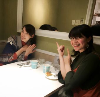 慈英蘭さんとの食事会にて。