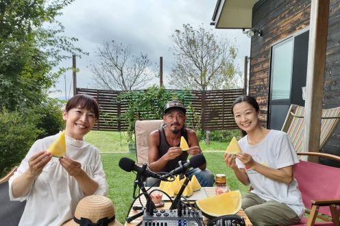 2024年10月龍神和茂さん、久美子さん（スイカ）