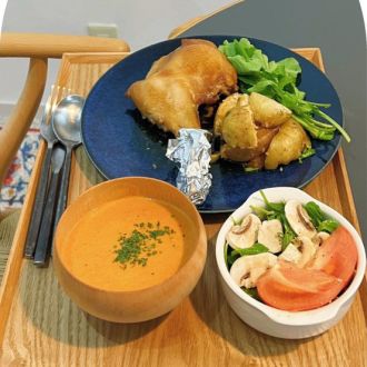 ローストチキンレッグ、レストラン風海老のビスク（2021年12月10日（金）放送）