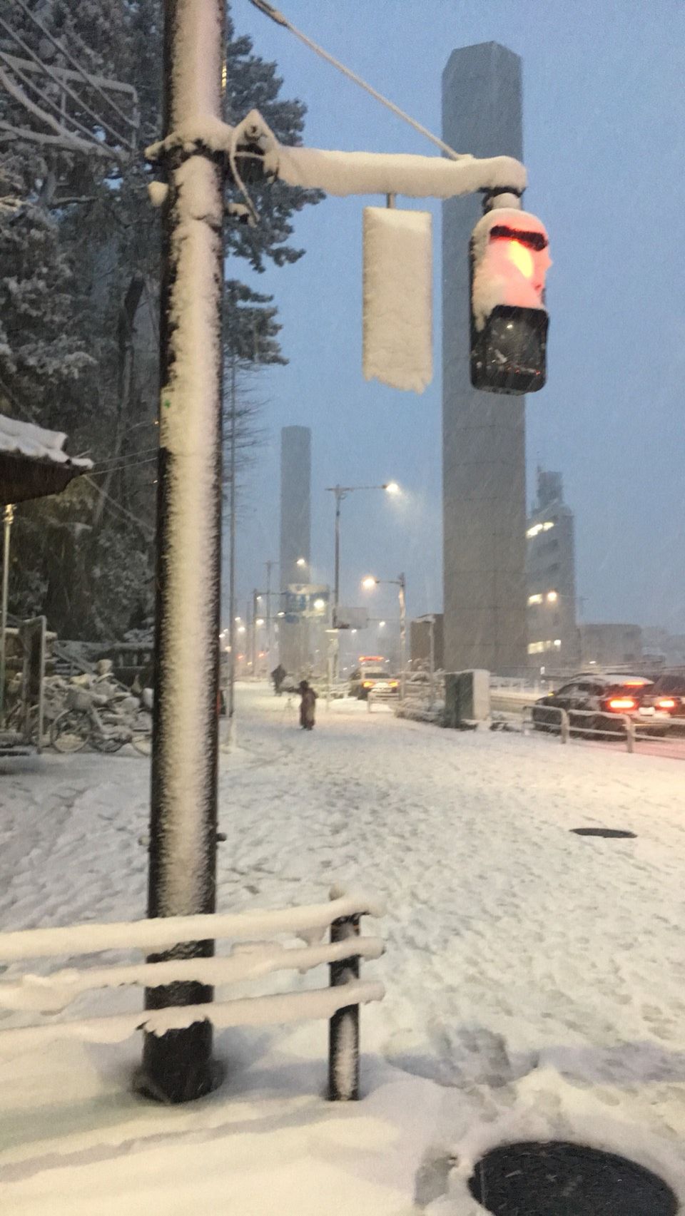 雪に人型をつくるのは、カップルの遊び！？