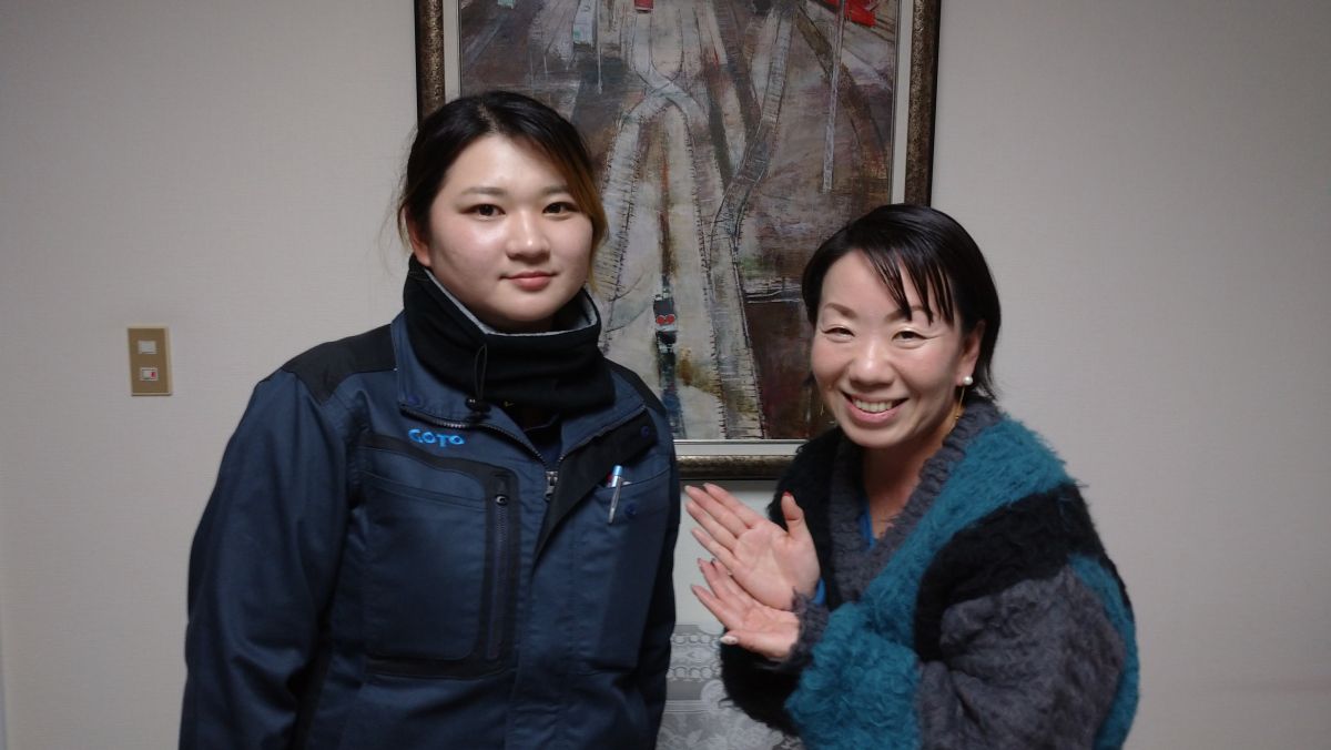 １月５日放送　株式会社後藤組　小野唯吹さん