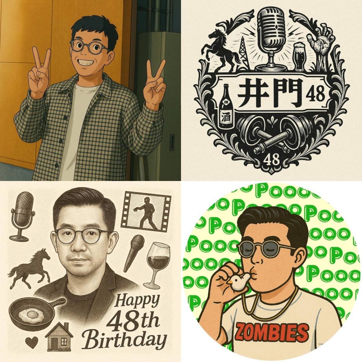 井門宗之48歳バースデー！with 生成AI