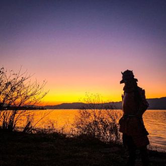 1月16日(木)今日の1コマ〜「日本一の夕焼け中」〜