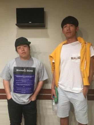 スタジオにて