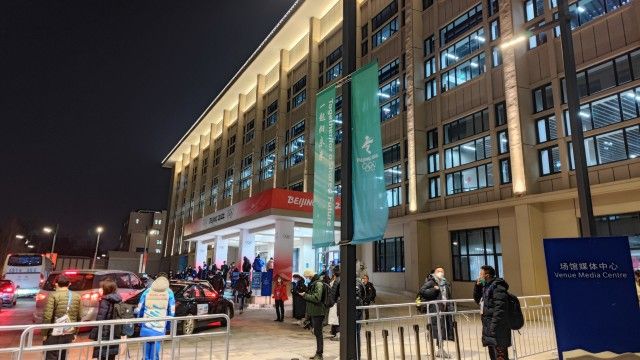 ショートトラック会場！