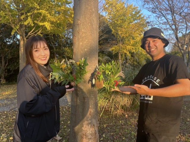 2023/12/17　里山の恵みを使ってクリスマスリース作り！