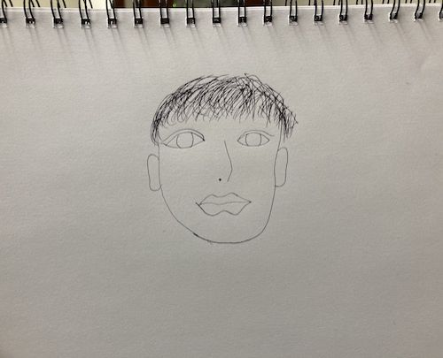 杉野くんの自画像！