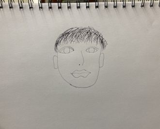 杉野くんの自画像！