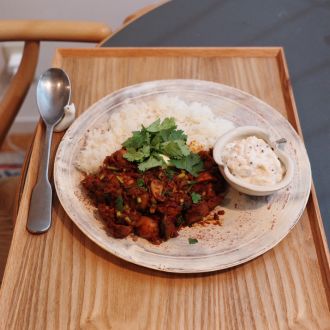 マッシュルームカレー、揚げ玉のライタ（6/27（金）放送）